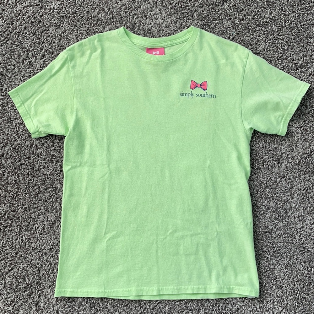 Simply Southern, Size Youth Small, Lime green.